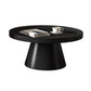 Metal Accent Side Table Table Pedestal Tray Top Side End Snack Table 29.5"L x 29.5"W x 15"H Black 1 Clearhalo 'Coffee & Accent Tables' 'End & Side Tables' 'end_side_tables' 'furn' 'furn_end_side_tables' 'Furniture' 'Living Room Furniture' 7161887