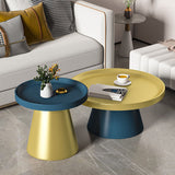 Metal Accent Side Table Table Pedestal Tray Top Side End Snack Table Clearhalo 'Coffee & Accent Tables' 'End & Side Tables' 'end_side_tables' 'furn' 'furn_end_side_tables' 'Furniture' 'Living Room Furniture' 7161888