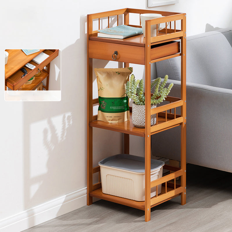 11" Wide Contemporary Corner Table Rectangular Accent Side Table with Storage 14"L x 12"W x 35"H 1 Drawers Included Clearhalo 'Coffee & Accent Tables' 'End & Side Tables' 'end_side_tables' 'furn' 'furn_end_side_tables' 'Furniture' 'Living Room Furniture' 7161925