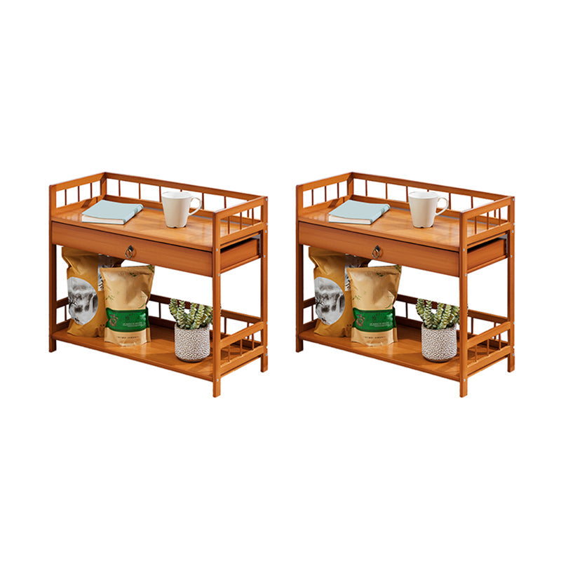 11" Wide Contemporary Corner Table Rectangular Accent Side Table with Storage 27.5"L x 12"W x 22"H 2 Drawers Included Clearhalo 'Coffee & Accent Tables' 'End & Side Tables' 'end_side_tables' 'furn' 'furn_end_side_tables' 'Furniture' 'Living Room Furniture' 7161940