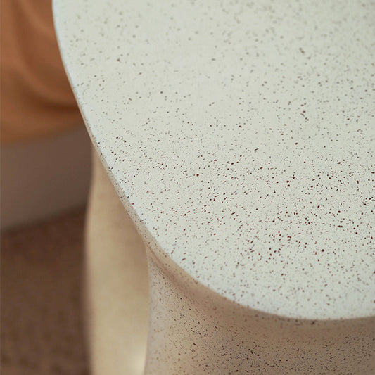 12" Wide Contemporary Corner Table White Concrete Accent Side Table Clearhalo 'Coffee & Accent Tables' 'End & Side Tables' 'end_side_tables' 'furn' 'furn_end_side_tables' 'Furniture' 'Living Room Furniture' 7162118