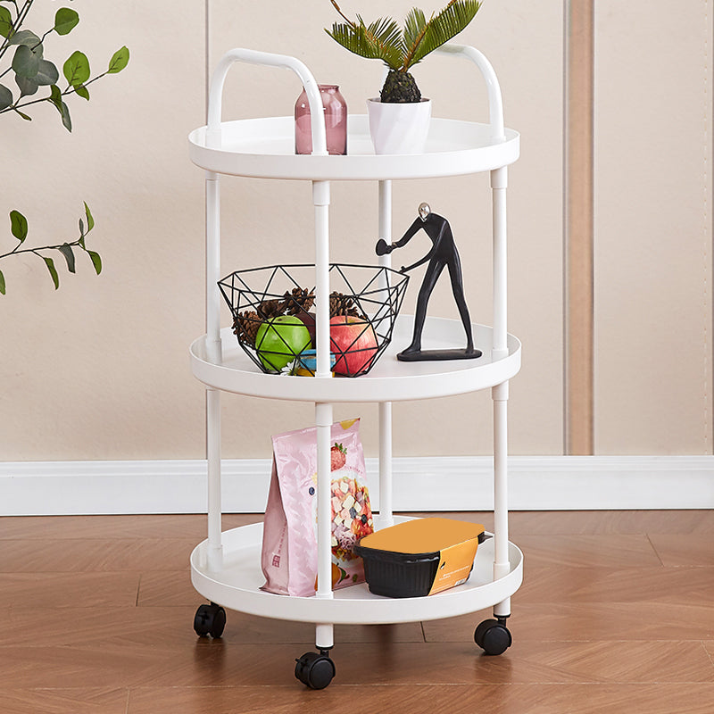 Modern Accent Side Table Round Metal Living Room Corner Table