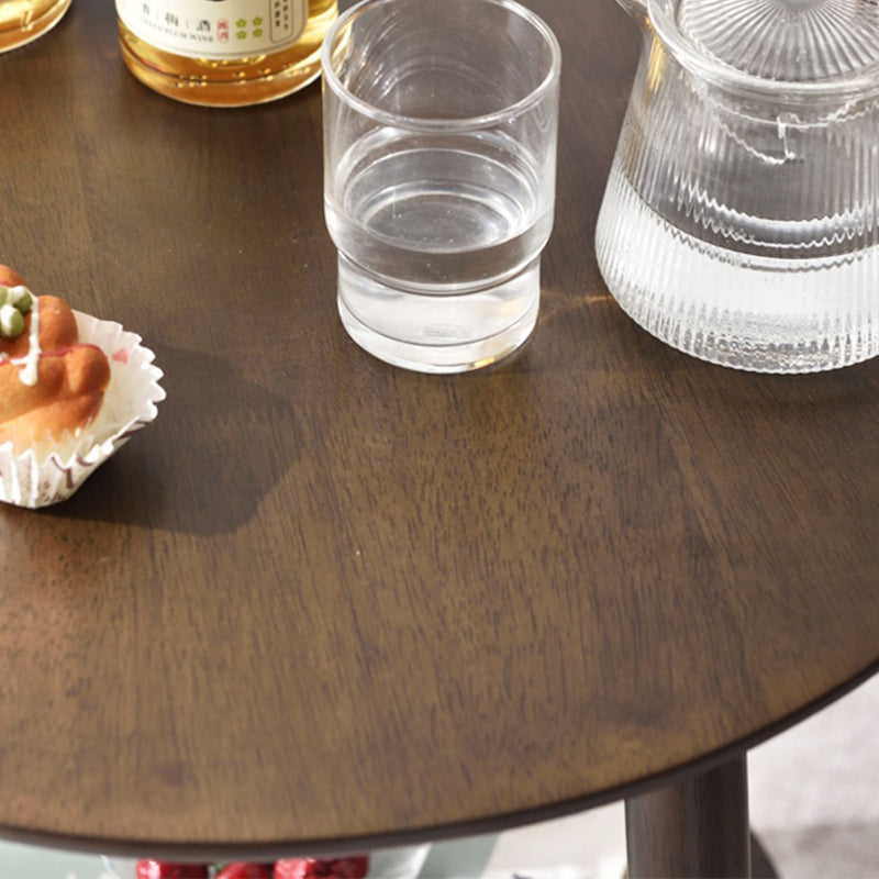 Modernistic Corner Table with Storage Round Double Tier Living Room End Table Clearhalo 'Coffee & Accent Tables' 'End & Side Tables' 'end_side_tables' 'furn' 'furn_end_side_tables' 'Furniture' 'Living Room Furniture' 7162333