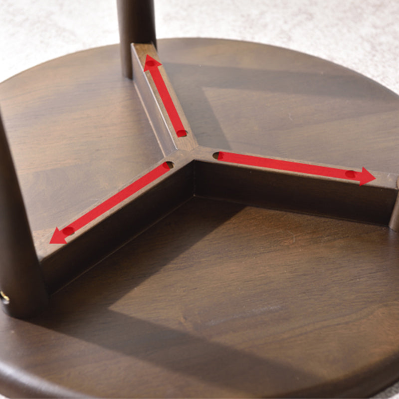 Modernistic Corner Table with Storage Round Double Tier Living Room End Table Clearhalo 'Coffee & Accent Tables' 'End & Side Tables' 'end_side_tables' 'furn' 'furn_end_side_tables' 'Furniture' 'Living Room Furniture' 7162334