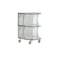 16.1" Wide Contemporary Metal Accent Side Table for Living Room 16"L x 15"W x 24"H Clear 1 Clearhalo 'Coffee & Accent Tables' 'End & Side Tables' 'end_side_tables' 'furn' 'furn_end_side_tables' 'Furniture' 'Living Room Furniture' 7162372