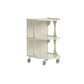 16.1" Wide Contemporary Metal Accent Side Table for Living Room 16"L x 15"W x 24"H White 1 Clearhalo 'Coffee & Accent Tables' 'End & Side Tables' 'end_side_tables' 'furn' 'furn_end_side_tables' 'Furniture' 'Living Room Furniture' 7162373