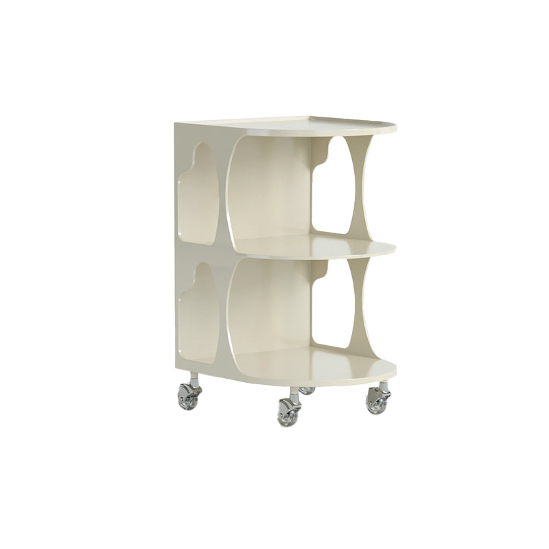 16.1" Wide Contemporary Metal Accent Side Table for Living Room 16"L x 15"W x 24"H White 1 Clearhalo 'Coffee & Accent Tables' 'End & Side Tables' 'end_side_tables' 'furn' 'furn_end_side_tables' 'Furniture' 'Living Room Furniture' 7162373
