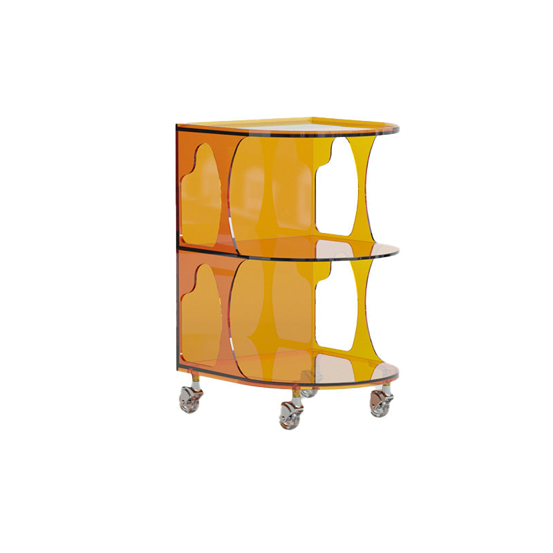 16.1" Wide Contemporary Metal Accent Side Table for Living Room 16"L x 15"W x 24"H Yellow 1 Clearhalo 'Coffee & Accent Tables' 'End & Side Tables' 'end_side_tables' 'furn' 'furn_end_side_tables' 'Furniture' 'Living Room Furniture' 7162382