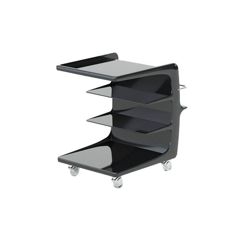 16.1" Wide Contemporary Metal Accent Side Table for Living Room 21"L x 16"W x 22"H Black 1 Clearhalo 'Coffee & Accent Tables' 'End & Side Tables' 'end_side_tables' 'furn' 'furn_end_side_tables' 'Furniture' 'Living Room Furniture' 7162385