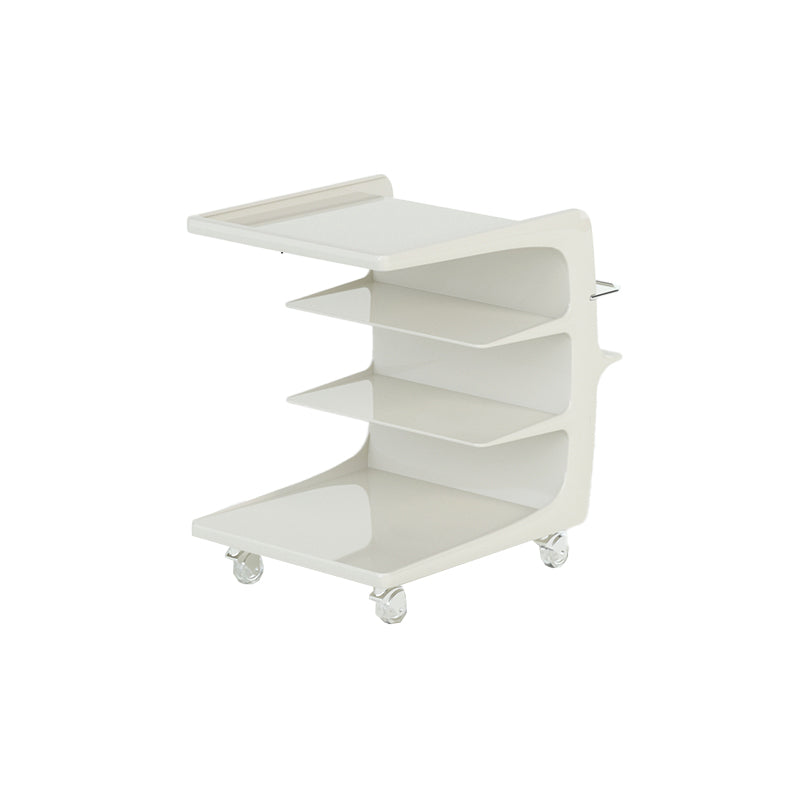 16.1" Wide Contemporary Metal Accent Side Table for Living Room 21"L x 16"W x 22"H White 1 Clearhalo 'Coffee & Accent Tables' 'End & Side Tables' 'end_side_tables' 'furn' 'furn_end_side_tables' 'Furniture' 'Living Room Furniture' 7162390