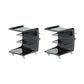 16.1" Wide Contemporary Metal Accent Side Table for Living Room 21"L x 16"W x 22"H Black 2 Clearhalo 'Coffee & Accent Tables' 'End & Side Tables' 'end_side_tables' 'furn' 'furn_end_side_tables' 'Furniture' 'Living Room Furniture' 7162397