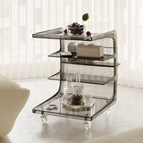 16.1 "Tavola laterale di accento in metallo largo per soggiorno per soggiorno