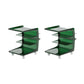 16.1" Wide Contemporary Metal Accent Side Table for Living Room 21"L x 16"W x 22"H Olive Green 2 Clearhalo 'Coffee & Accent Tables' 'End & Side Tables' 'end_side_tables' 'furn' 'furn_end_side_tables' 'Furniture' 'Living Room Furniture' 7162401