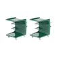 16.1" Wide Contemporary Metal Accent Side Table for Living Room 21"L x 16"W x 22"H Green 2 Clearhalo 'Coffee & Accent Tables' 'End & Side Tables' 'end_side_tables' 'furn' 'furn_end_side_tables' 'Furniture' 'Living Room Furniture' 7162402