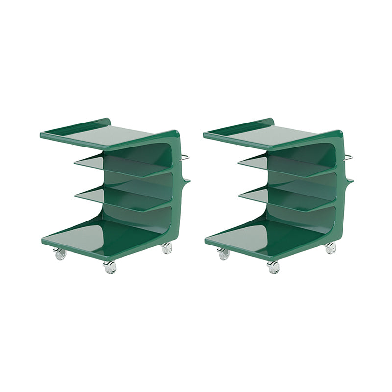 16.1" Wide Contemporary Metal Accent Side Table for Living Room 21"L x 16"W x 22"H Green 2 Clearhalo 'Coffee & Accent Tables' 'End & Side Tables' 'end_side_tables' 'furn' 'furn_end_side_tables' 'Furniture' 'Living Room Furniture' 7162402