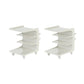 16.1" Wide Contemporary Metal Accent Side Table for Living Room 21"L x 16"W x 22"H White 2 Clearhalo 'Coffee & Accent Tables' 'End & Side Tables' 'end_side_tables' 'furn' 'furn_end_side_tables' 'Furniture' 'Living Room Furniture' 7162403