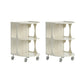 16.1" Wide Contemporary Metal Accent Side Table for Living Room 16"L x 15"W x 24"H White 2 Clearhalo 'Coffee & Accent Tables' 'End & Side Tables' 'end_side_tables' 'furn' 'furn_end_side_tables' 'Furniture' 'Living Room Furniture' 7162405
