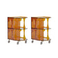 16.1" Wide Contemporary Metal Accent Side Table for Living Room 16"L x 15"W x 24"H Tan 2 Clearhalo 'Coffee & Accent Tables' 'End & Side Tables' 'end_side_tables' 'furn' 'furn_end_side_tables' 'Furniture' 'Living Room Furniture' 7162407