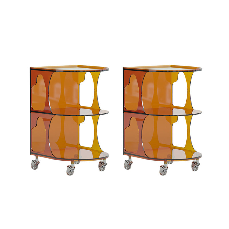 16.1" Wide Contemporary Metal Accent Side Table for Living Room 16"L x 15"W x 24"H Tan 2 Clearhalo 'Coffee & Accent Tables' 'End & Side Tables' 'end_side_tables' 'furn' 'furn_end_side_tables' 'Furniture' 'Living Room Furniture' 7162407