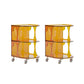 16.1" Wide Contemporary Metal Accent Side Table for Living Room 16"L x 15"W x 24"H Yellow 2 Clearhalo 'Coffee & Accent Tables' 'End & Side Tables' 'end_side_tables' 'furn' 'furn_end_side_tables' 'Furniture' 'Living Room Furniture' 7162408