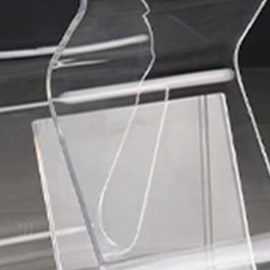 Ultra-Modern Side Table Acrylic Pedestal Accent Side Table for Living Room Clearhalo 'Coffee & Accent Tables' 'End & Side Tables' 'end_side_tables' 'furn' 'furn_end_side_tables' 'Furniture' 'Living Room Furniture' 7162547