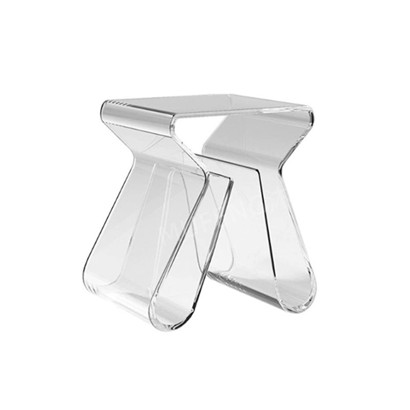 Ultra-Modern Side Table Acrylic Pedestal Accent Side Table for Living Room Clearhalo 'Coffee & Accent Tables' 'End & Side Tables' 'end_side_tables' 'furn' 'furn_end_side_tables' 'Furniture' 'Living Room Furniture' 7162553