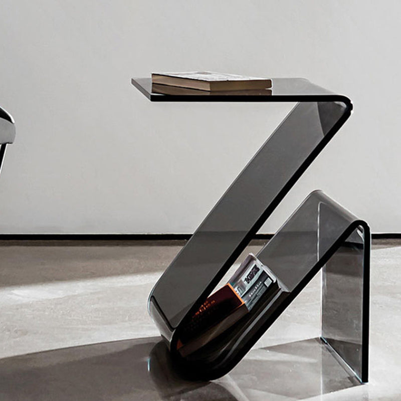 Ultra-Modern Side Table Acrylic Pedestal Accent Side Table for Bedroom Clearhalo 'Coffee & Accent Tables' 'End & Side Tables' 'end_side_tables' 'furn' 'furn_end_side_tables' 'Furniture' 'Living Room Furniture' 7162555