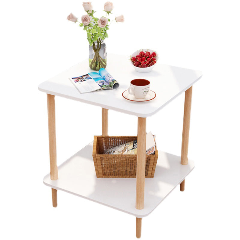 Wood 4 Legs End Table Modern Side End Snack Table for Living Room Clearhalo 'Coffee & Accent Tables' 'End & Side Tables' 'end_side_tables' 'furn' 'furn_end_side_tables' 'Furniture' 'Living Room Furniture' 7162752