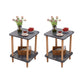 Wood 4 Legs End Table Modern Side End Snack Table for Living Room 16"L x 16"W x 21"H Gray 2 Clearhalo 'Coffee & Accent Tables' 'End & Side Tables' 'end_side_tables' 'furn' 'furn_end_side_tables' 'Furniture' 'Living Room Furniture' 7162768