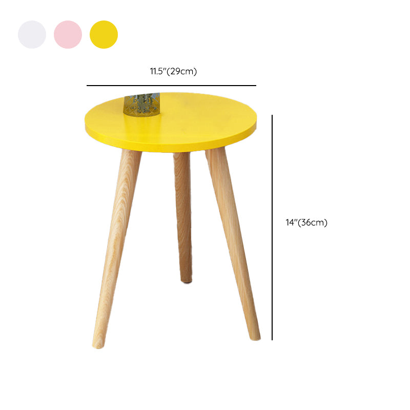 Wood 4 Legs End Table Modern Side End Snack Table for Living Room Clearhalo 'Coffee & Accent Tables' 'End & Side Tables' 'end_side_tables' 'furn' 'furn_end_side_tables' 'Furniture' 'Living Room Furniture' 7162789