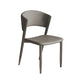 Faux lederen eetkamerstoelen Designer Style Open Back Armloze stoel