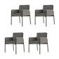 Industrial Upholstered Arm Chair Parsons Dining Room Dining Chair Grey 4 Piece Set Clearhalo 'Dining Chairs' 'Dining Tables & Seating' 'dining_chair' 'furn' 'furn_dining_chair' 'Furniture' 'Kitchen & Dining Furniture' 7163131