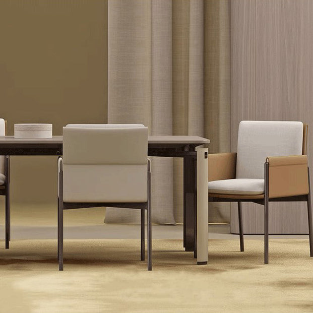 Industrial Upholstered Arm Chair Parsons Dining Room Dining Chair Clearhalo 'Dining Chairs' 'Dining Tables & Seating' 'dining_chair' 'furn' 'furn_dining_chair' 'Furniture' 'Kitchen & Dining Furniture' 7163140