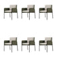 Industrial Upholstered Arm Chair Parsons Dining Room Dining Chair Green 6 Piece Set Clearhalo 'Dining Chairs' 'Dining Tables & Seating' 'dining_chair' 'furn' 'furn_dining_chair' 'Furniture' 'Kitchen & Dining Furniture' 7163153