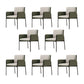 Industrial Upholstered Arm Chair Parsons Dining Room Dining Chair Green 8 Piece Set Clearhalo 'Dining Chairs' 'Dining Tables & Seating' 'dining_chair' 'furn' 'furn_dining_chair' 'Furniture' 'Kitchen & Dining Furniture' 7163154