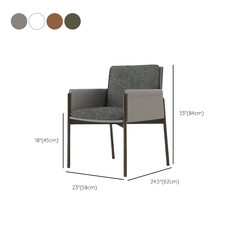 Industrial Upholstered Arm Chair Parsons Dining Room Dining Chair Clearhalo 'Dining Chairs' 'Dining Tables & Seating' 'dining_chair' 'furn' 'furn_dining_chair' 'Furniture' 'Kitchen & Dining Furniture' 7163155