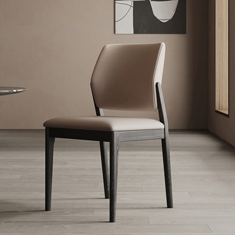 Industrial Upholstered Armless Chair Dining Room Open Back Dining Chair Clearhalo 'Dining Chairs' 'Dining Tables & Seating' 'dining_chair' 'furn' 'furn_dining_chair' 'Furniture' 'Kitchen & Dining Furniture' 7163224