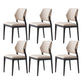Industrial Upholstered Armless Chair Dining Room Open Back Dining Chair 6 Piece Set Black Clearhalo 'Dining Chairs' 'Dining Tables & Seating' 'dining_chair' 'furn' 'furn_dining_chair' 'Furniture' 'Kitchen & Dining Furniture' 7163231