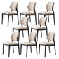 Industrial Upholstered Armless Chair Dining Room Open Back Dining Chair 8 Piece Set Black Clearhalo 'Dining Chairs' 'Dining Tables & Seating' 'dining_chair' 'furn' 'furn_dining_chair' 'Furniture' 'Kitchen & Dining Furniture' 7163233