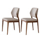 Industrial Upholstered Armless Chair Dining Room Open Back Dining Chair 2 Piece Set Walnut Clearhalo 'Dining Chairs' 'Dining Tables & Seating' 'dining_chair' 'furn' 'furn_dining_chair' 'Furniture' 'Kitchen & Dining Furniture' 7163234
