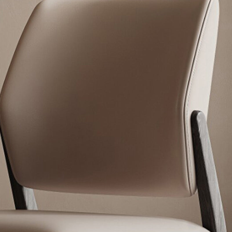 Industrial Upholstered Armless Chair Dining Room Open Back Dining Chair Clearhalo 'Dining Chairs' 'Dining Tables & Seating' 'dining_chair' 'furn' 'furn_dining_chair' 'Furniture' 'Kitchen & Dining Furniture' 7163235