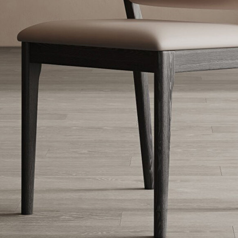 Industrial Upholstered Armless Chair Dining Room Open Back Dining Chair Clearhalo 'Dining Chairs' 'Dining Tables & Seating' 'dining_chair' 'furn' 'furn_dining_chair' 'Furniture' 'Kitchen & Dining Furniture' 7163237