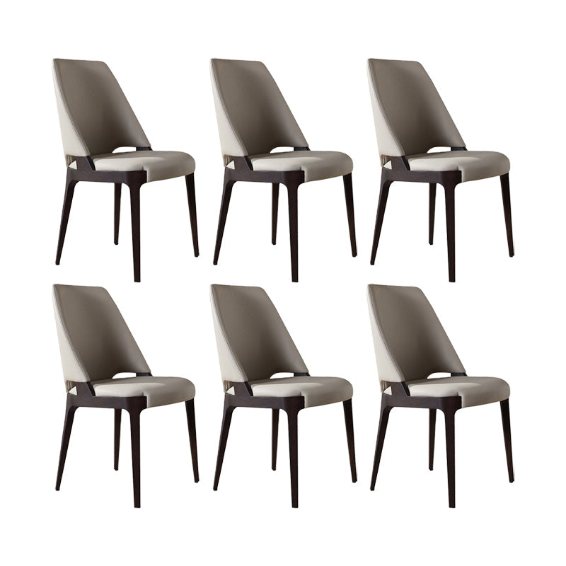 Dining Room Parsons Side Chair Industrial Upholstered Armless Chair 6 Piece Set Clearhalo 'Dining Chairs' 'Dining Tables & Seating' 'dining_chair' 'furn' 'furn_dining_chair' 'Furniture' 'Kitchen & Dining Furniture' 7163248