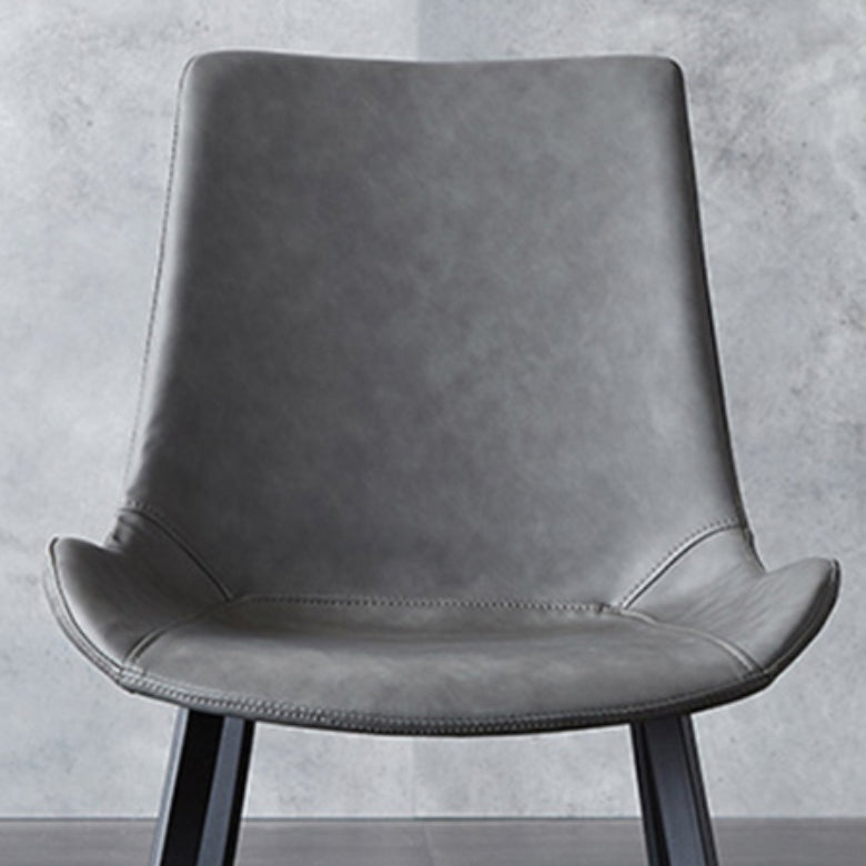 Industrial Upholstered Armless Chair Dining Room Parsons Side Chair