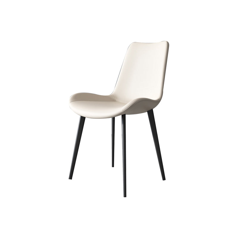 Industrial Upholstered Armless Chair Dining Room Parsons Side Chair