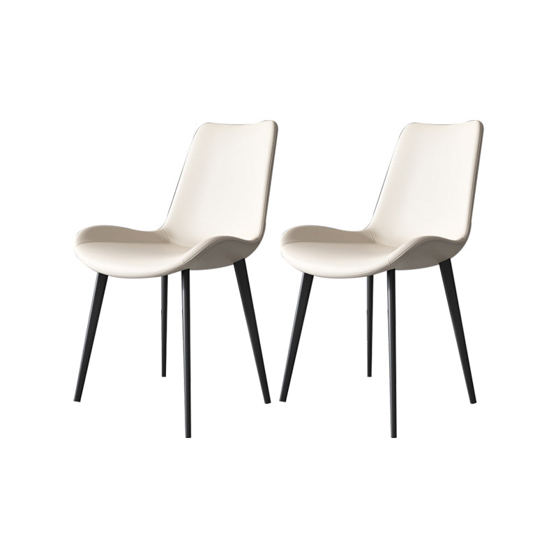 Industrial Upholstered Armless Chair Dining Room Parsons Side Chair