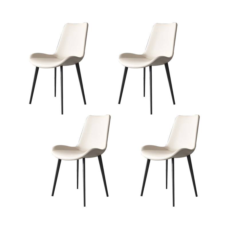 Industrial Upholstered Armless Chair Dining Room Parsons Side Chair