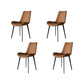 Industrial Upholstered Armless Chair Dining Room Parsons Side Chair