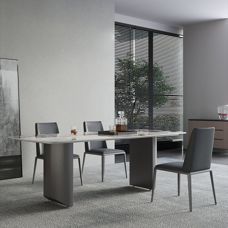 Industrial Upholstered Armless Chair Kitchen Parsons Dining Chair