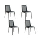 Industrial Upholstered Armless Chair Kitchen Parsons Dining Chair